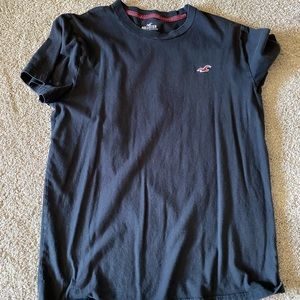 black hollister blank t-shirt